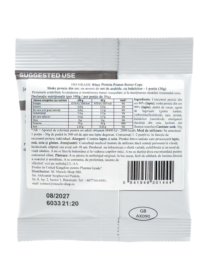 Proteina din Zer, Pharma Grade®, ISO Grade, 30g