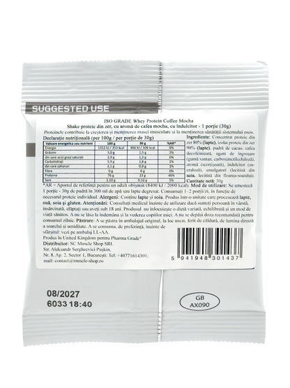 Proteina din Zer, Pharma Grade®, ISO Grade, 30g