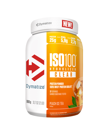 Proteina din Zer Izolata Clear, Dymatize, Iso 100 Hydrolized Clear, 900g