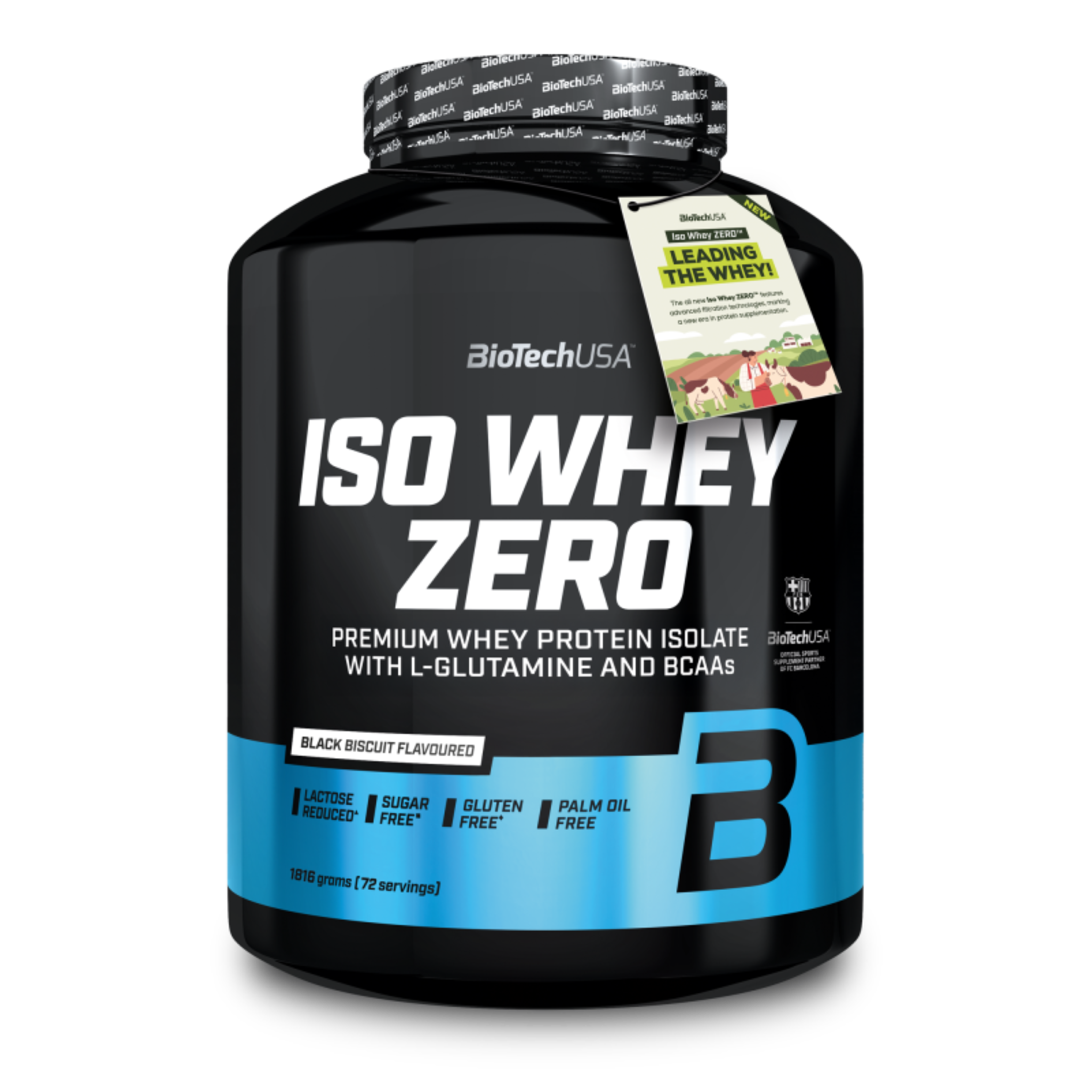 Proteina din Zer Izolata Continut Scazut de Lactoza, BioTechUSA, Iso Whey Zero Lactose Reduced, 1816g