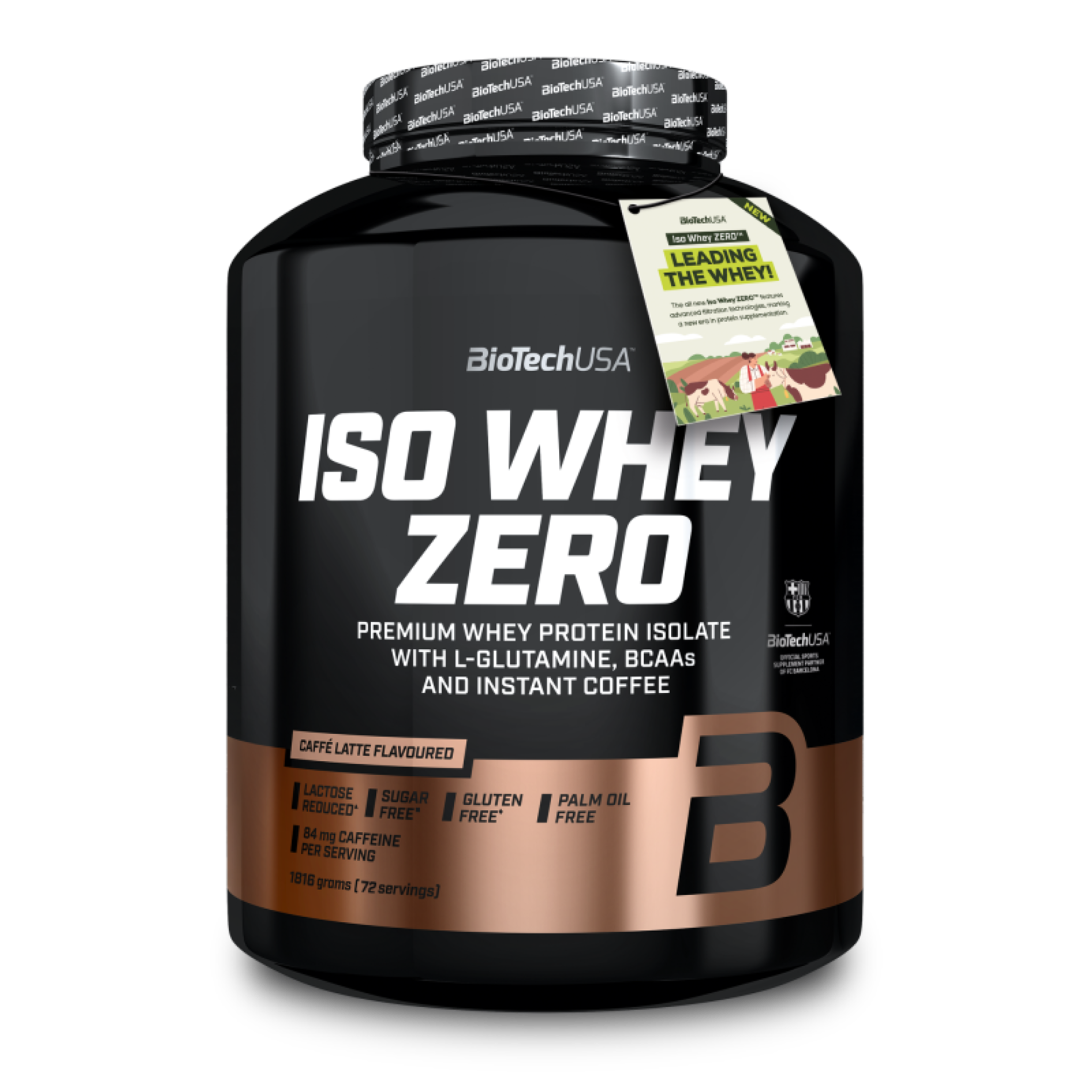 Proteina din Zer Izolata Continut Scazut de Lactoza, BioTechUSA, Iso Whey Zero Lactose Reduced, 1816g