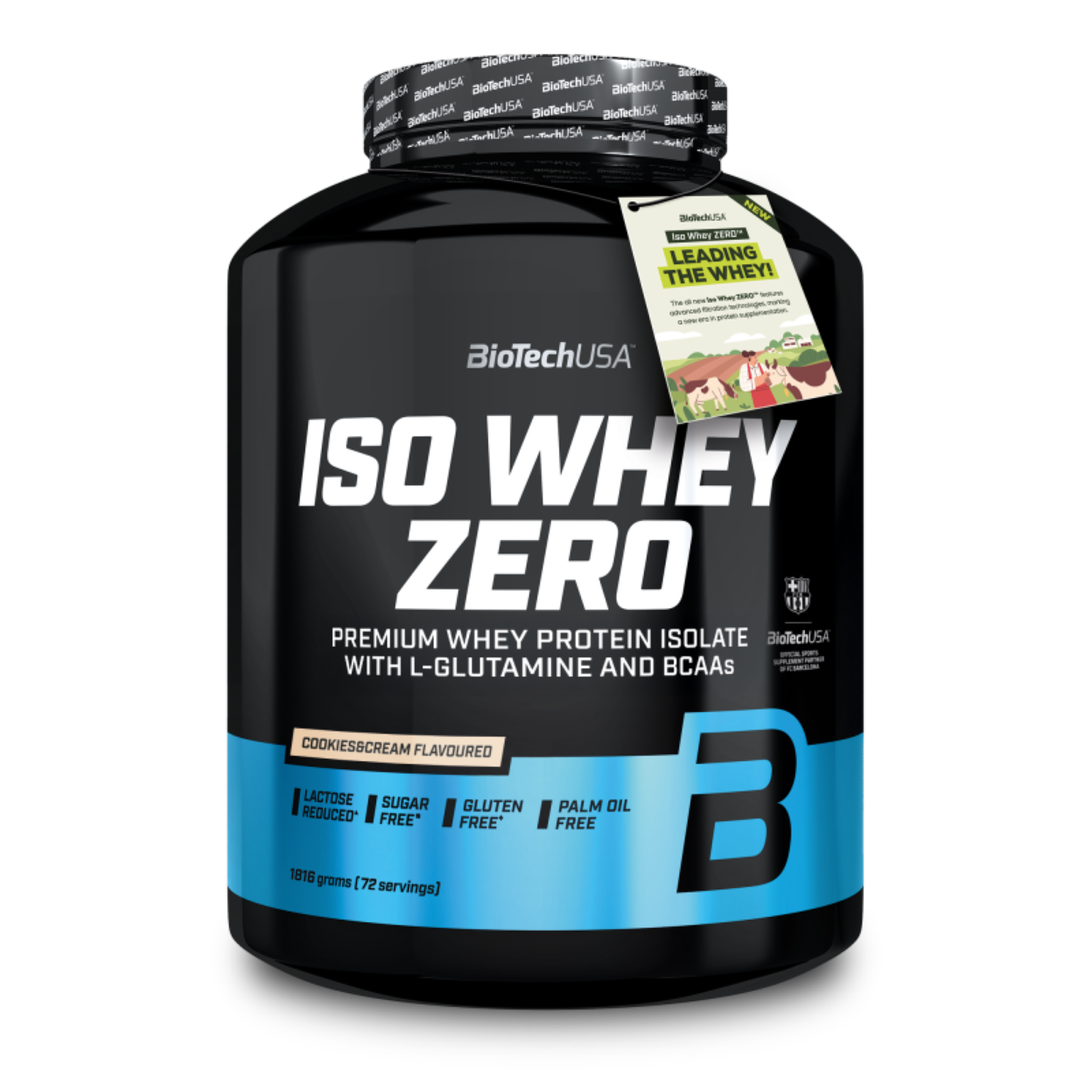 Proteina din Zer Izolata Continut Scazut de Lactoza, BioTechUSA, Iso Whey Zero Lactose Reduced, 1816g