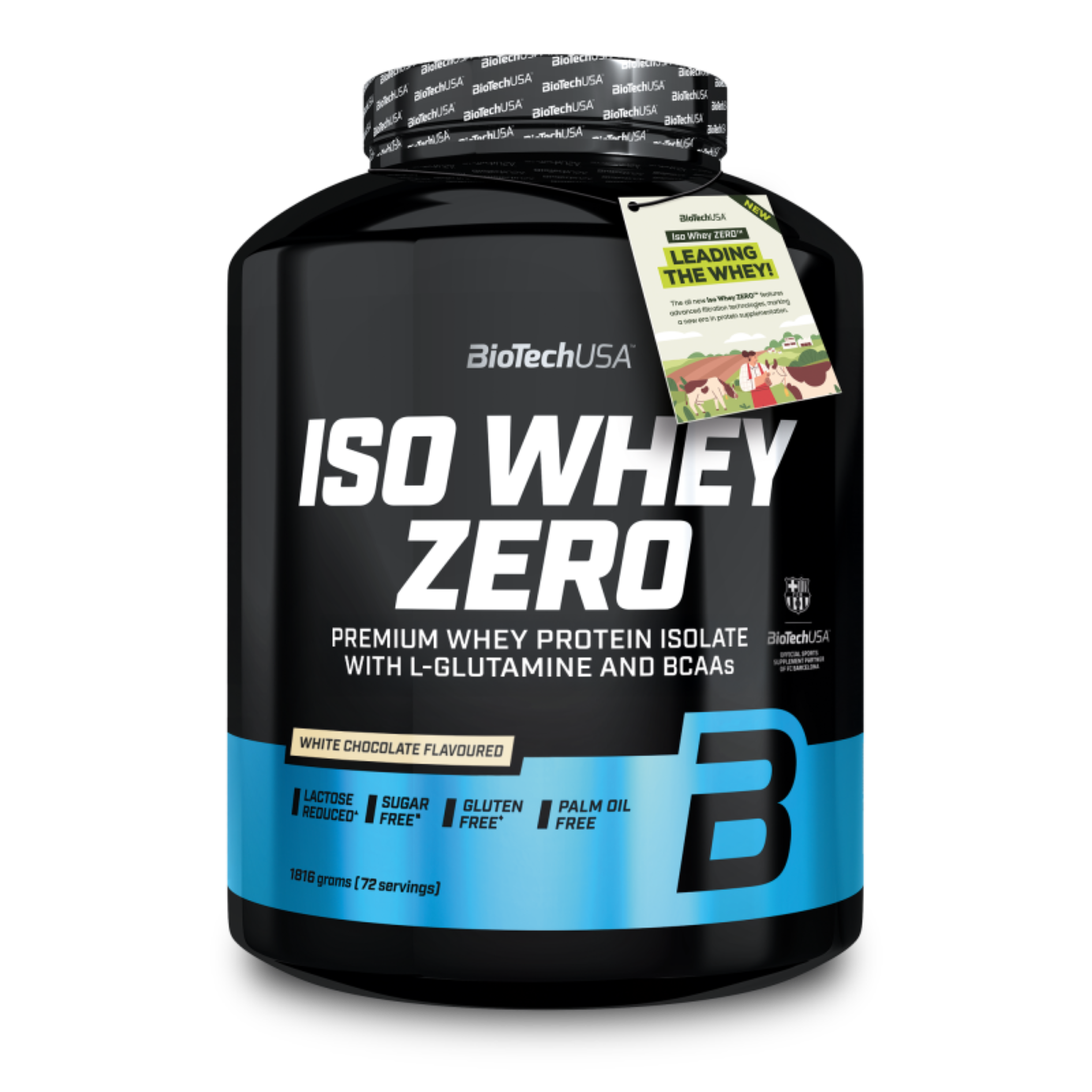 Proteina din Zer Izolata Continut Scazut de Lactoza, BioTechUSA, Iso Whey Zero Lactose Reduced, 1816g