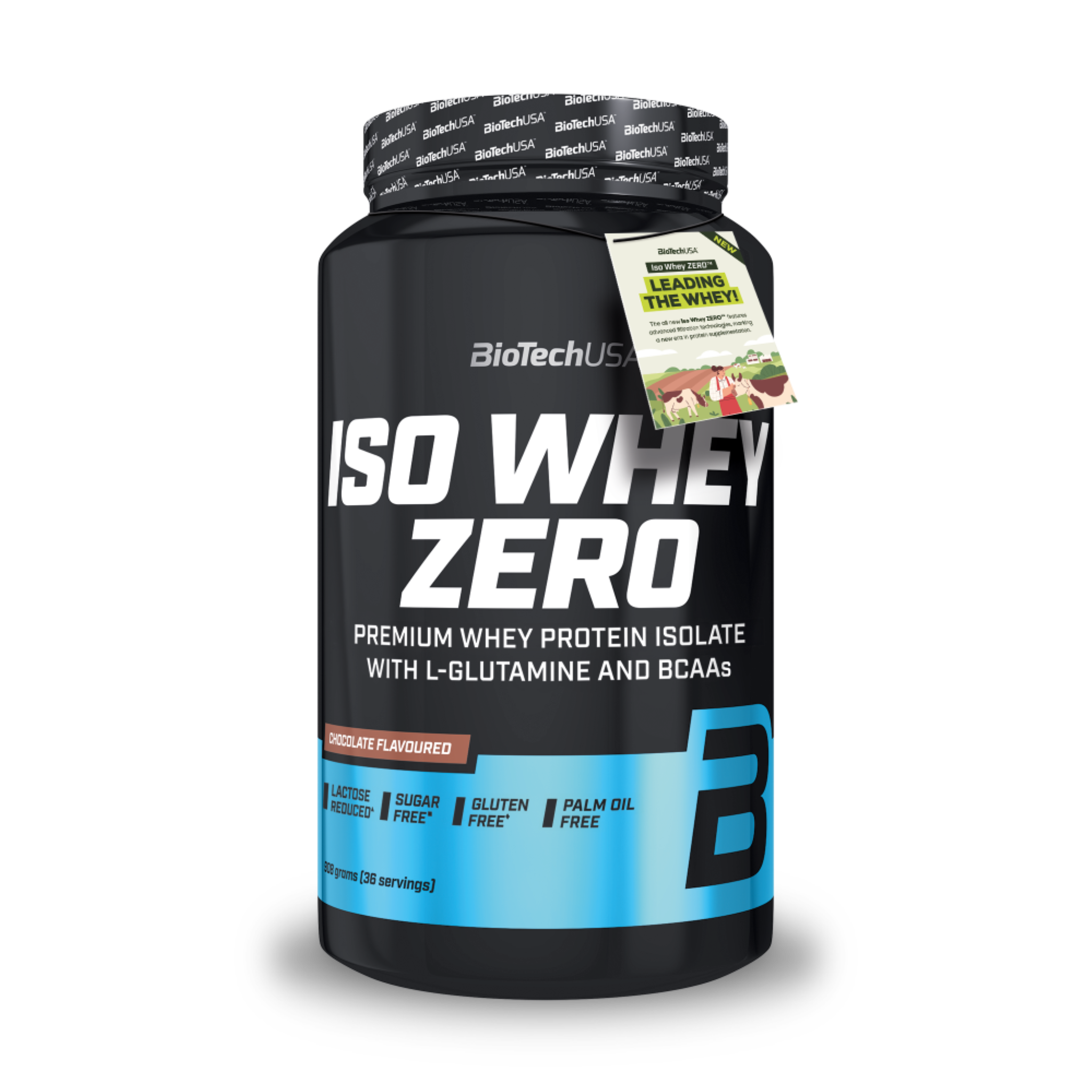 Proteina din Zer Izolata Continut Scazut de Lactoza, BioTechUSA, Iso Whey Zero Lactose Reduced, 908g