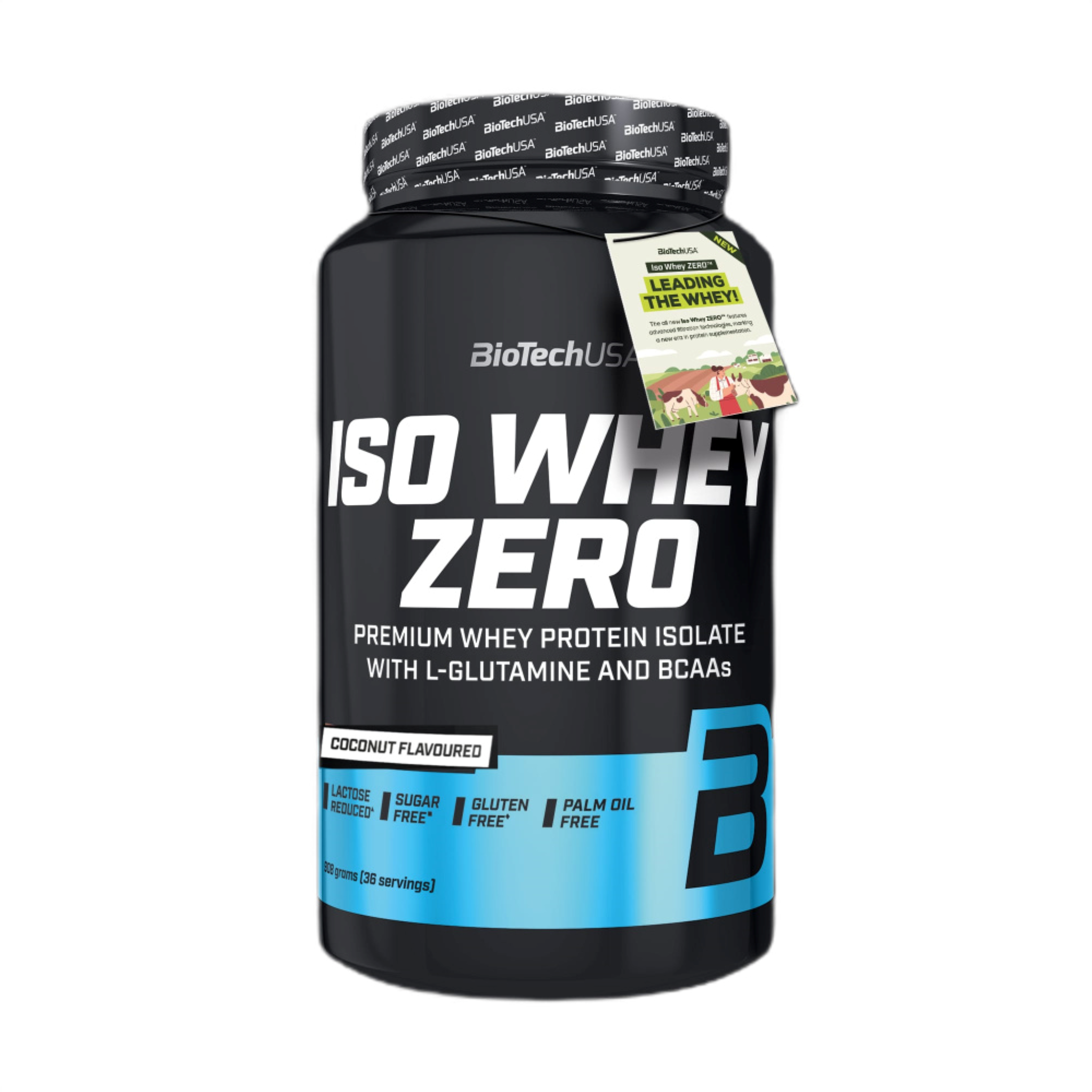 Proteina din Zer Izolata Continut Scazut de Lactoza, BioTechUSA, Iso Whey Zero Lactose Reduced, 908g