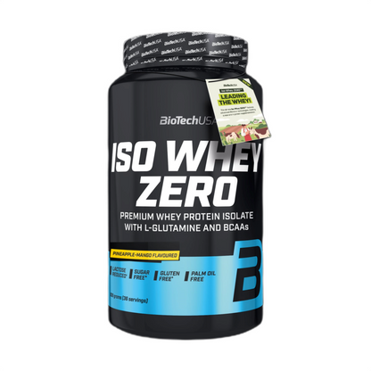 Proteina din Zer Izolata Continut Scazut de Lactoza, BioTechUSA, Iso Whey Zero Lactose Reduced, 908g