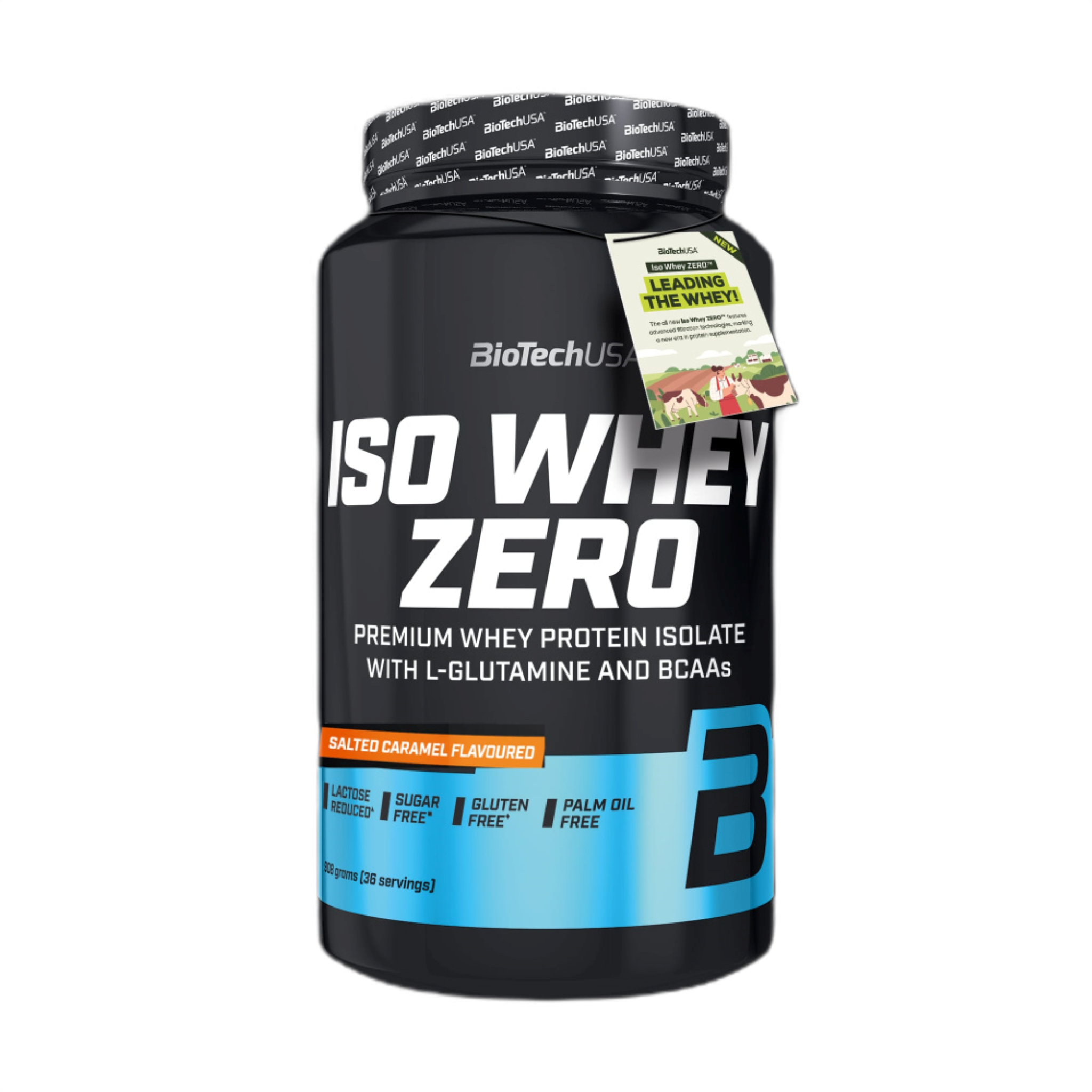 Proteina din Zer Izolata Continut Scazut de Lactoza, BioTechUSA, Iso Whey Zero Lactose Reduced, 908g