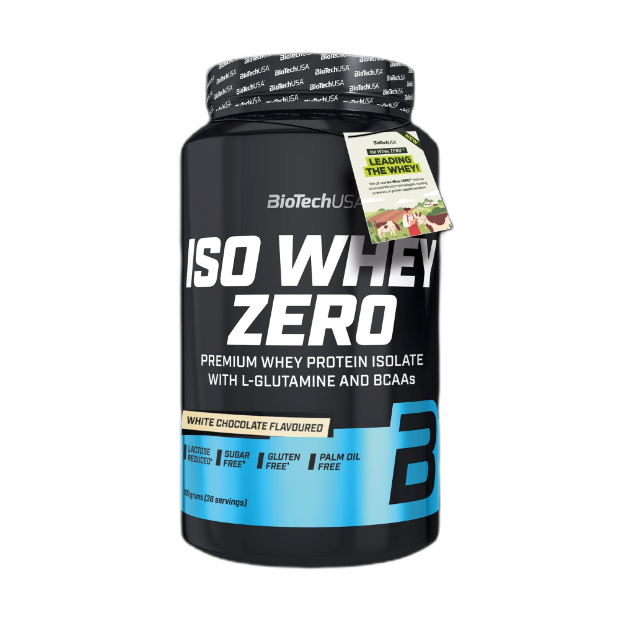 Proteina din Zer Izolata Continut Scazut de Lactoza, BioTechUSA, Iso Whey Zero Lactose Reduced, 908g