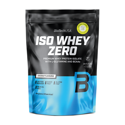 Proteina din Zer Izolat, Continut Scazut de Lactoza, BioTechUSA, Iso Whey Zero Lactose Reduced, 454g