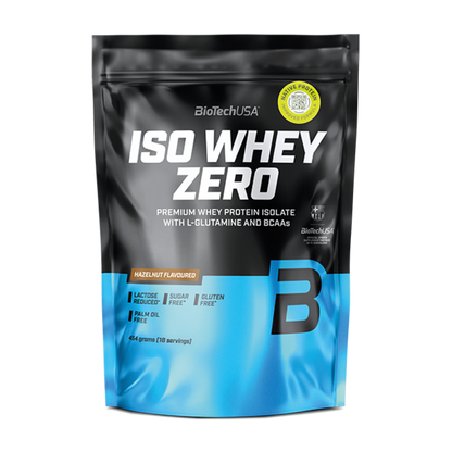 Proteina din Zer Izolat, Continut Scazut de Lactoza, BioTechUSA, Iso Whey Zero Lactose Reduced, 454g