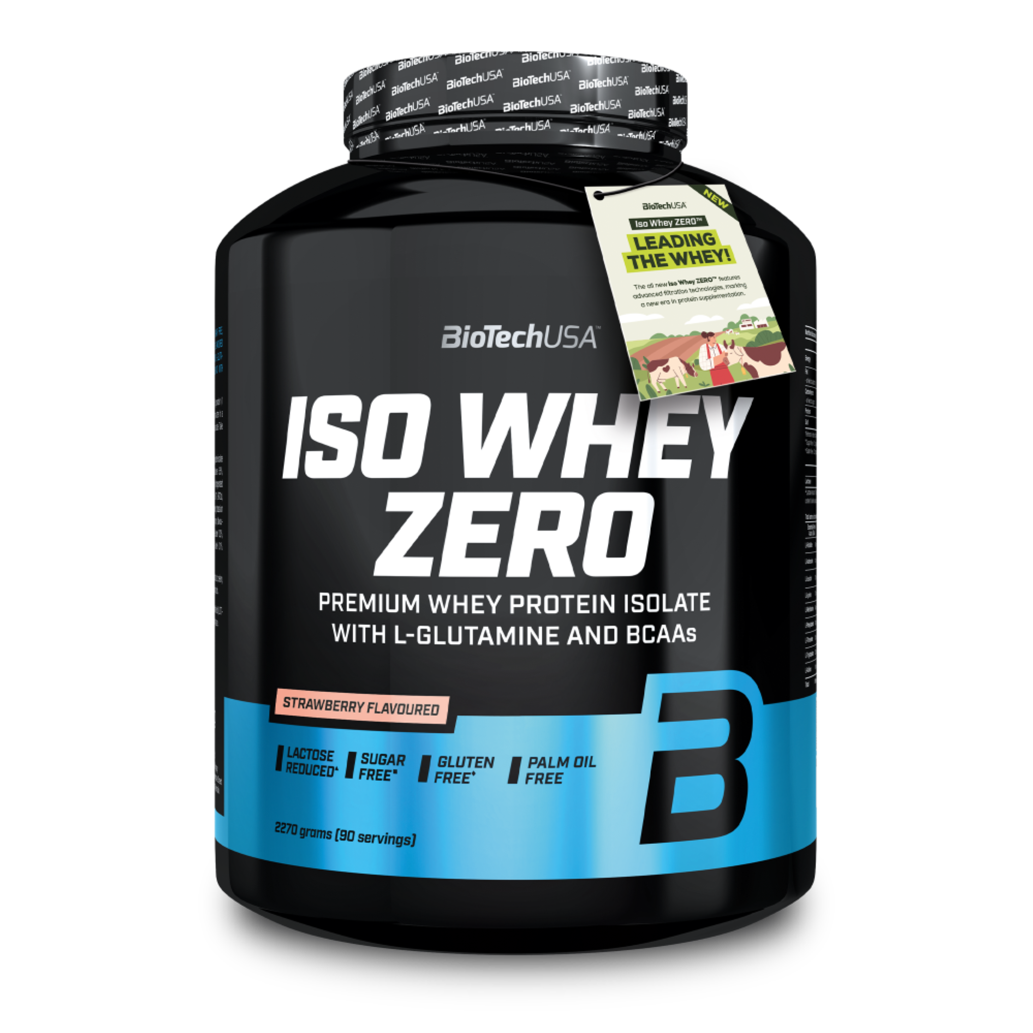 Proteina din Zer Izolata Continut Scazut de Lactoza, BioTechUSA, Iso Whey Zero Lactose Reduced, 2270g