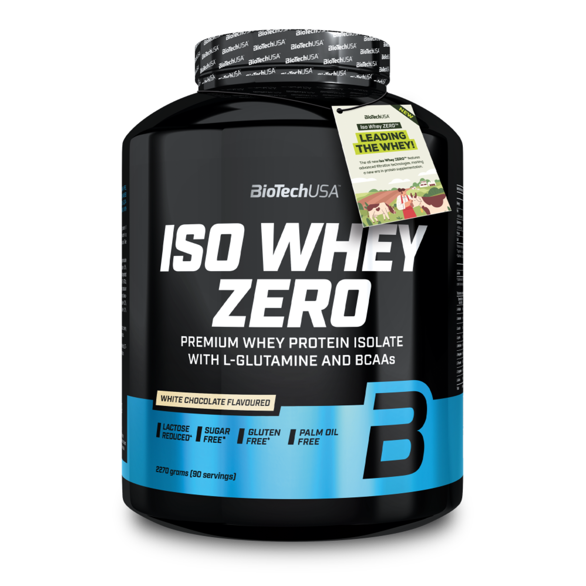 Proteina din Zer Izolata Continut Scazut de Lactoza, BioTechUSA, Iso Whey Zero Lactose Reduced, 2270g