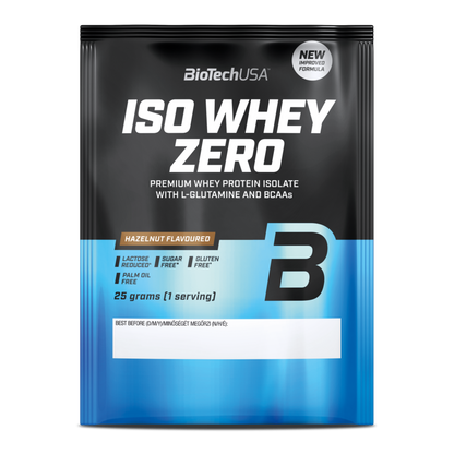 Proteina din Zer Izolata Continut Scazut de Lactoza, BioTechUSA, Iso Whey Zero Lactose Reduced, 25g