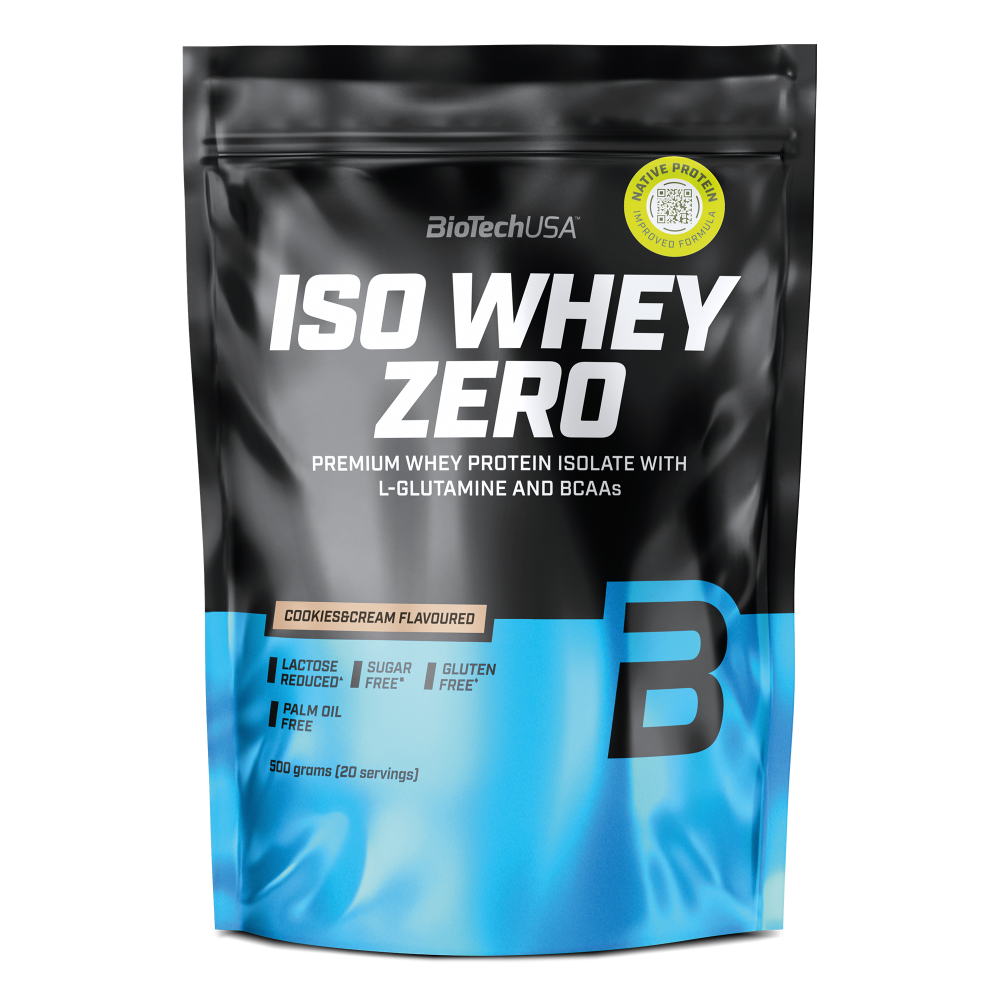 Proteina din Zer Izolat, BioTechUSA, Iso Whey Zero, 500g