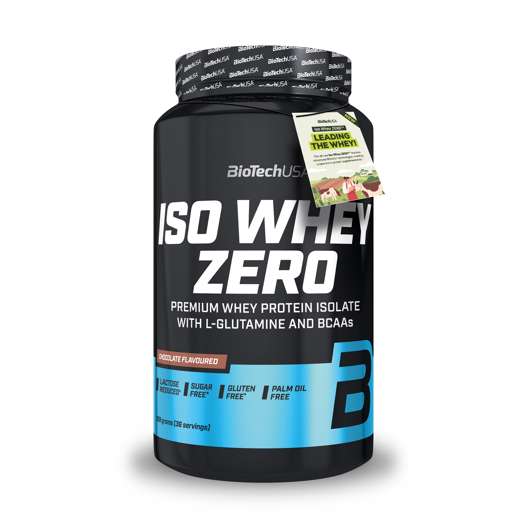 Proteina din Zer Izolata Continut Scazut de Lactoza, BioTechUSA, Iso Whey Zero Lactose Reduced, 908g