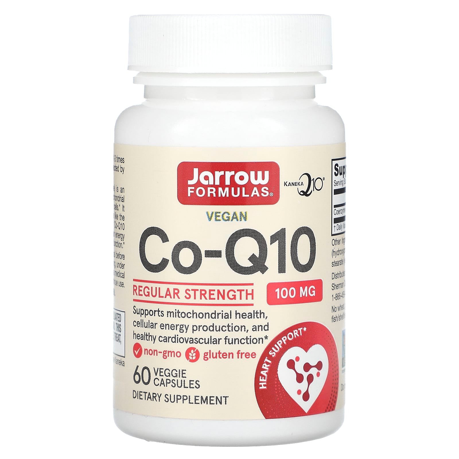 Coenzima Q10, Jarrow Formulas, Co-Q1O 100mg, 60 Veggie Caps