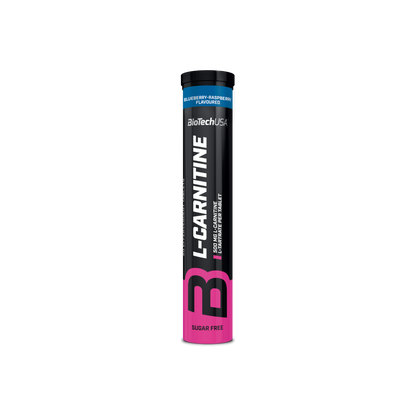 L-Carnitina Efervescenta, BiotechUSA, L-Carnitine, 20 tablete, Blueberry-Raspberry