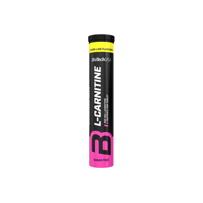 L-Carnitina Efervescenta, BiotechUSA, L-Carnitine, 20 tablete, Lemon-Lime