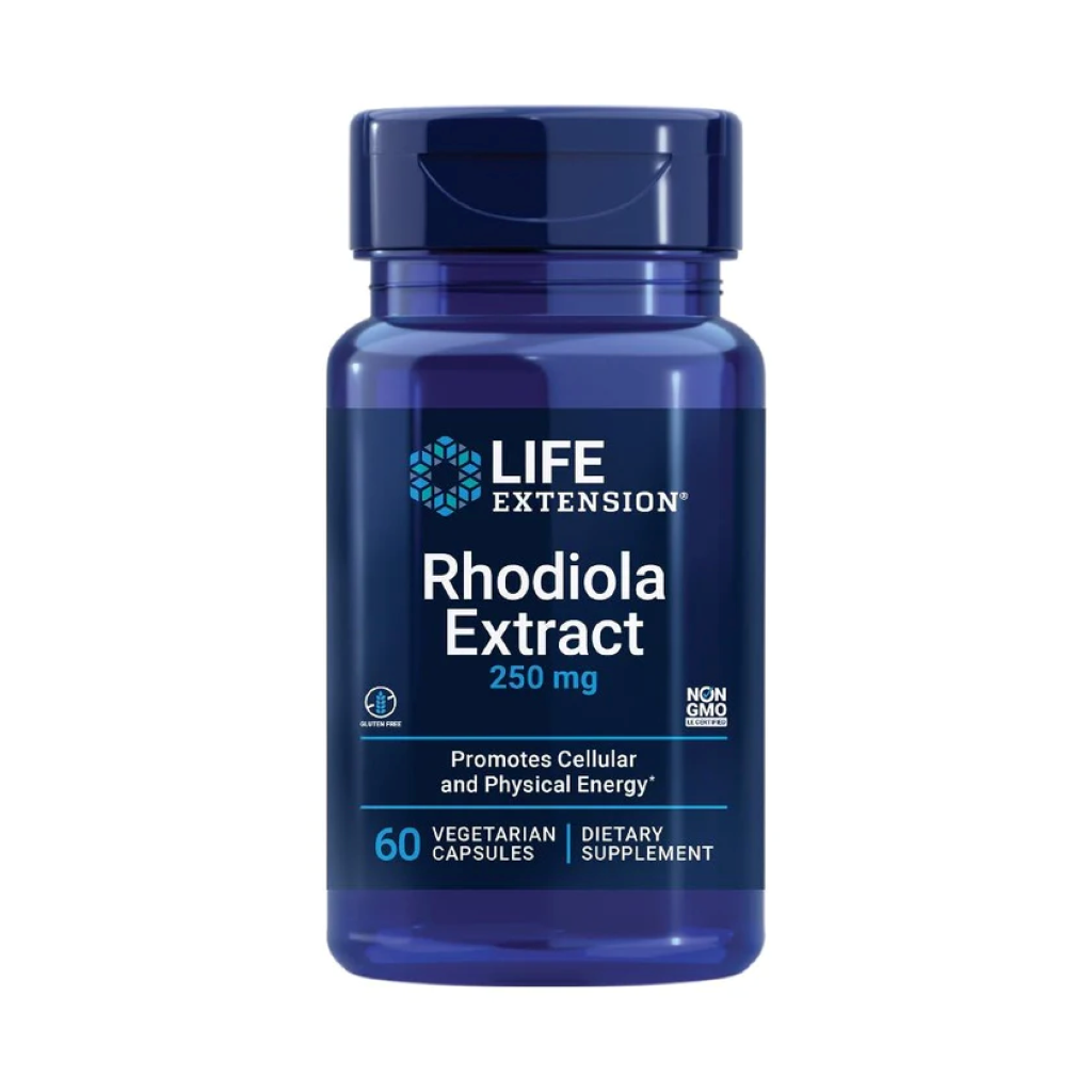 Suport Adaptogen, Life Extension, Rhodiola Extract 250mg, 60 Vegetarian Capsules