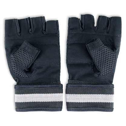 Manusi Fitness, Pharma Grade, Fitness Gloves Simple, Black / White