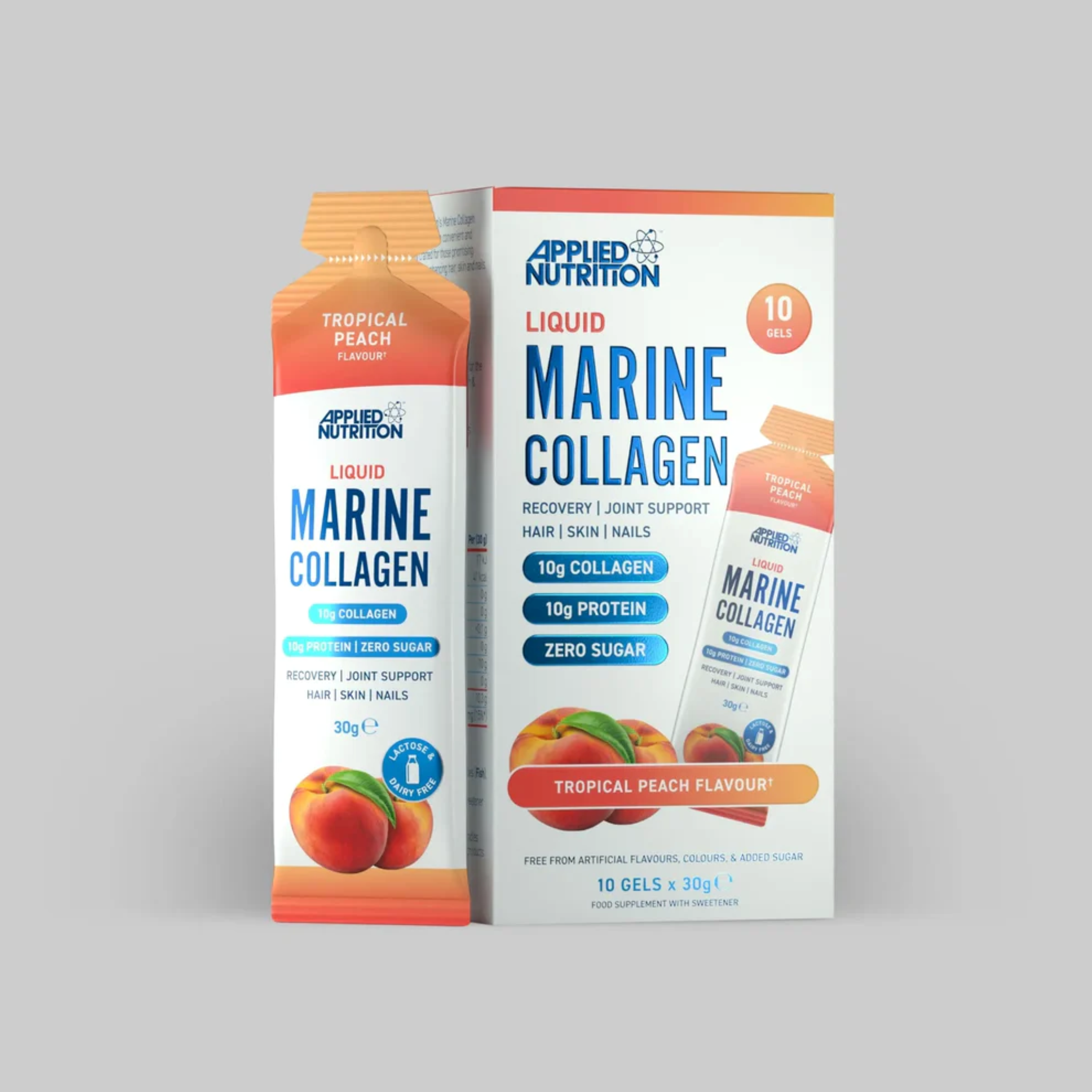 Colagen Marin, Applied Nutrition, Liquid Marine Collagen, 10x30g