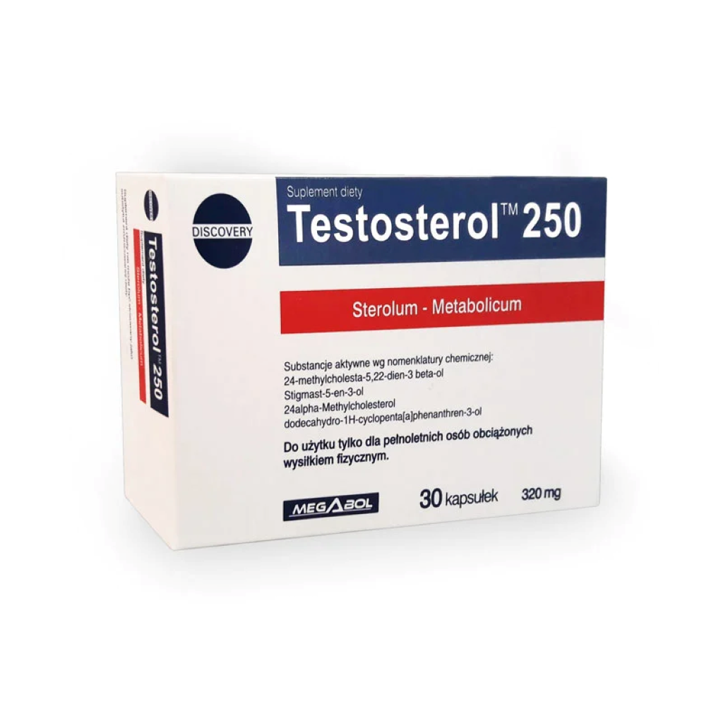 Performanta Sportiva, Megabol, Testosterol 250, 30 Capsule