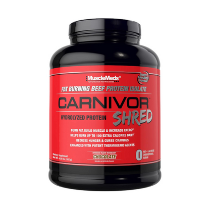 Hidrolizat Proteic din Carne de Vita + Termogenic, MuscleMeds, Carnivor Shred, 56 Servings