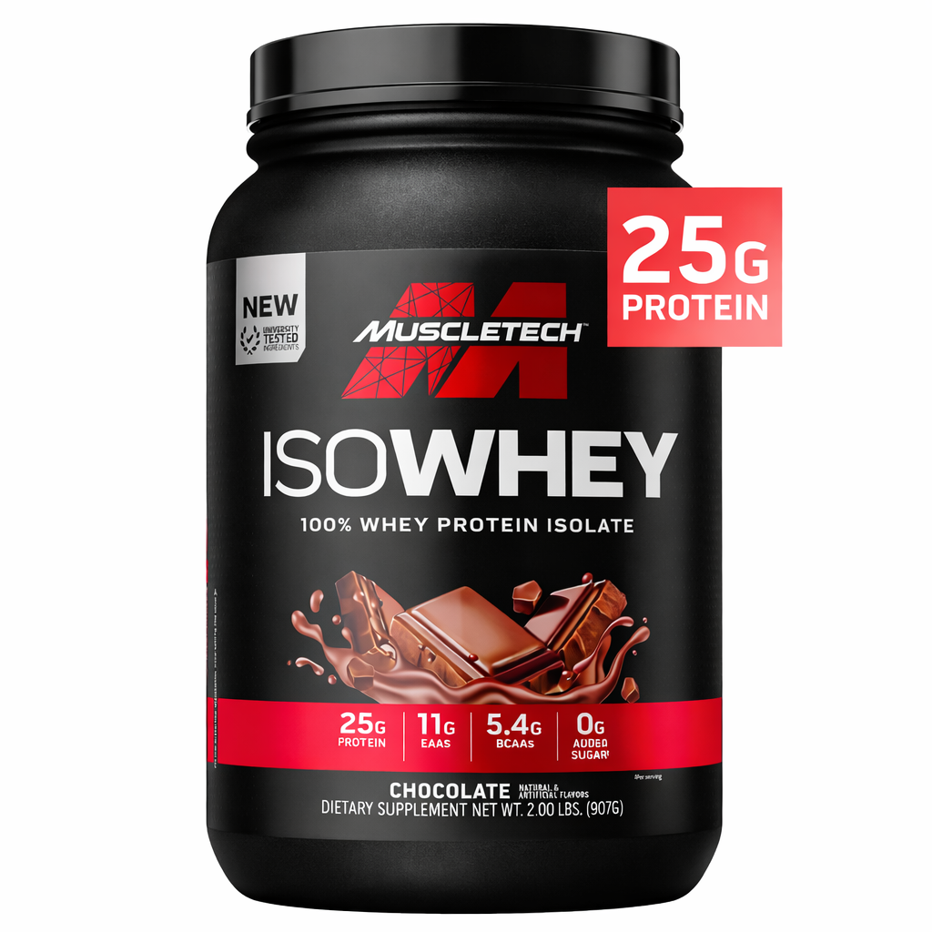 Proteina Izolata din Zer, MuscleTech, Iso Whey, 907g