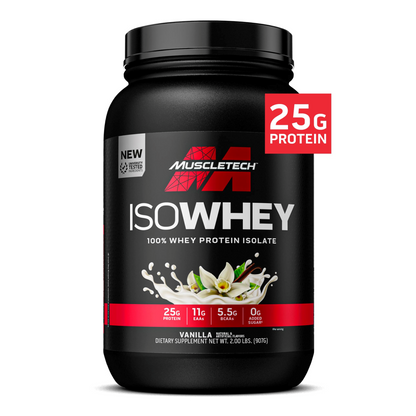 Proteina Izolata din Zer, MuscleTech, Iso Whey, 907g