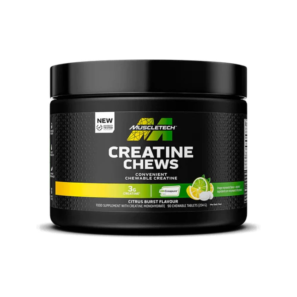 Creatina Masticabila, Muscletech, Creatine Chews, 90 Tablete Masticabile