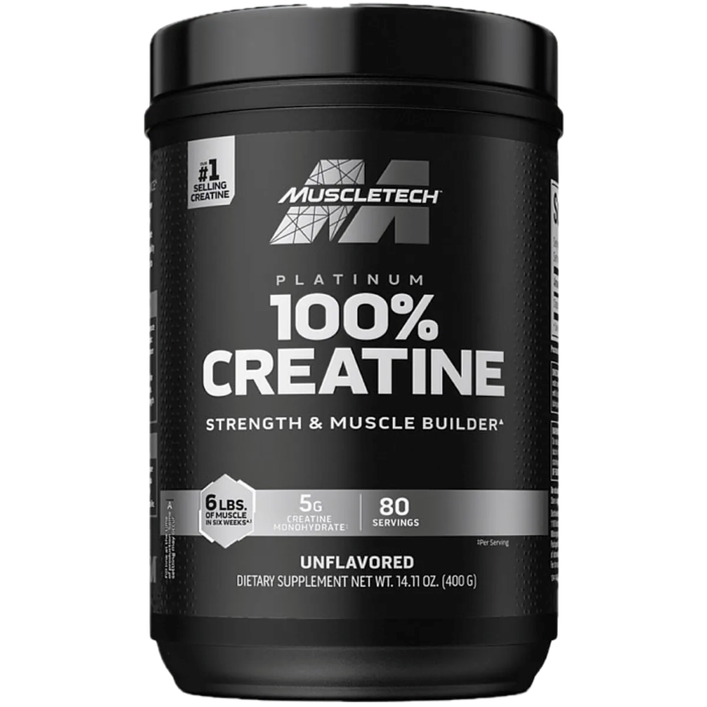 Creatina Monohidrata, MuscleTech, Platinum 100% Creatine, 400g
