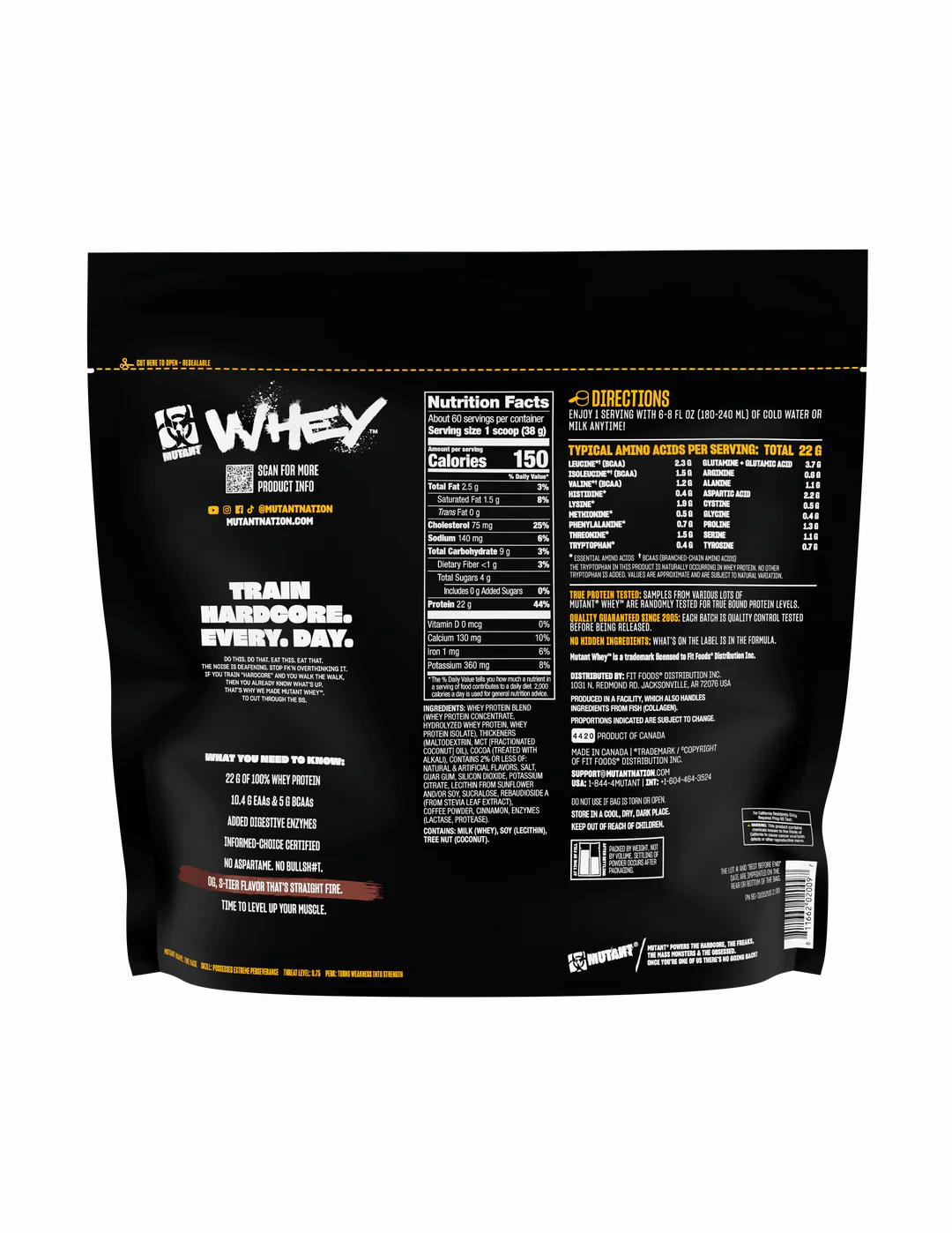 Proteina din Zer, Mutant, 100% Gourmet Whey Protein Mix, 2270g