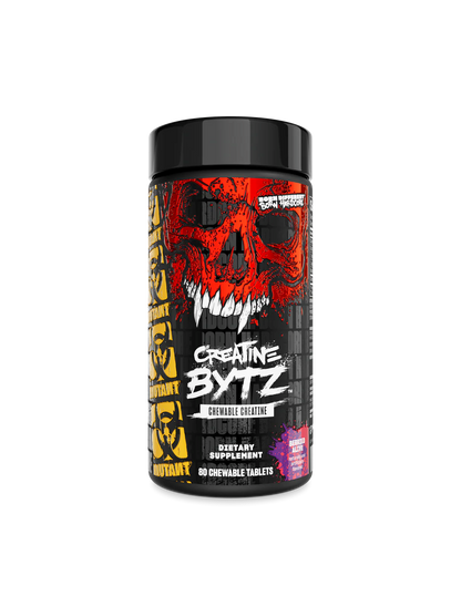 Creatina Masticabila, Mutant, Creatine Bytz, Chewable Creatine, 80 Tablete Masticabile