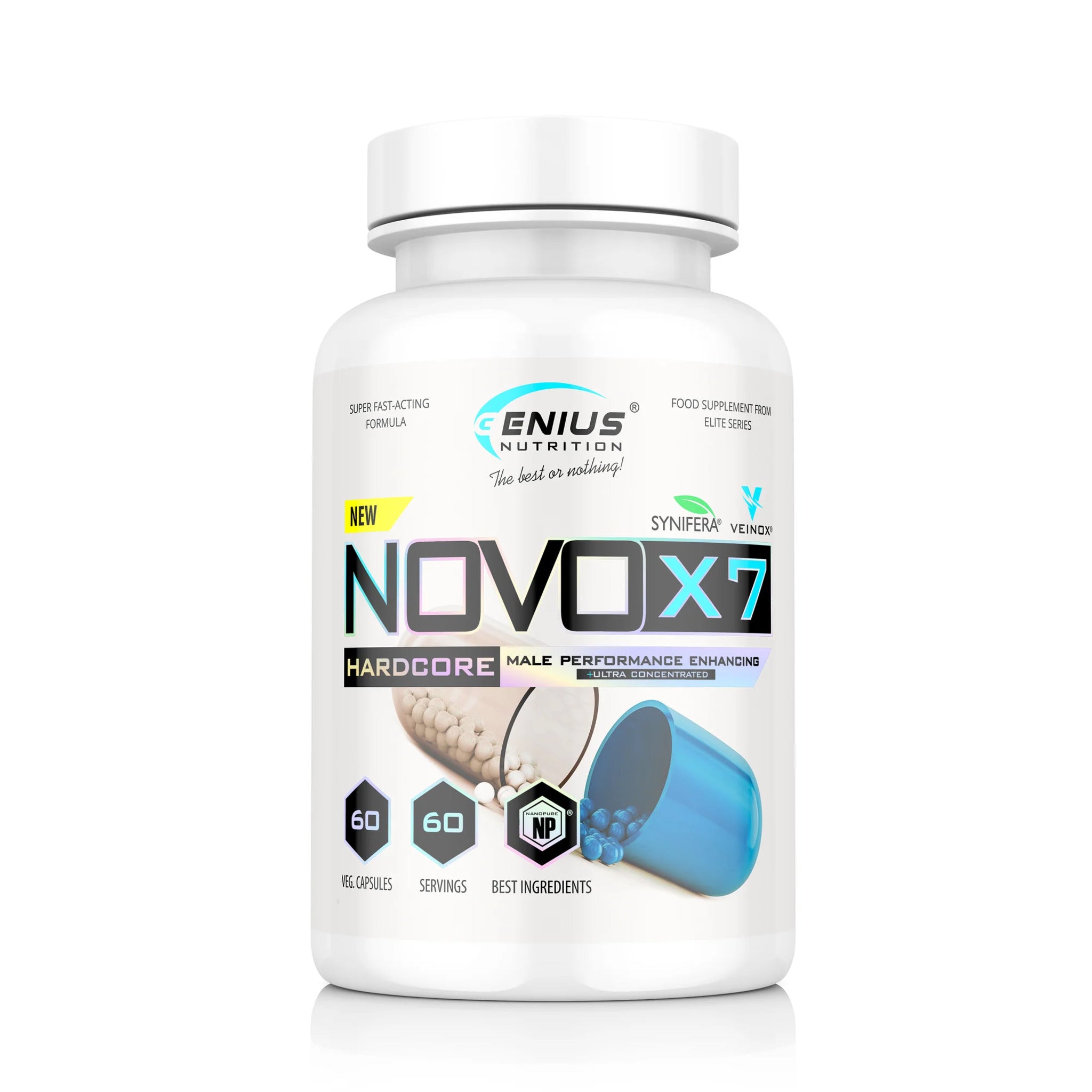 Performanta Sportiva, Genius Nutrition, Novo-X7, 60 Capsule