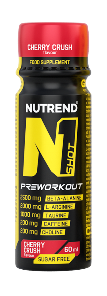 Pre-Workout Shot, Nutrend, N1 Pre Workout, 60ml