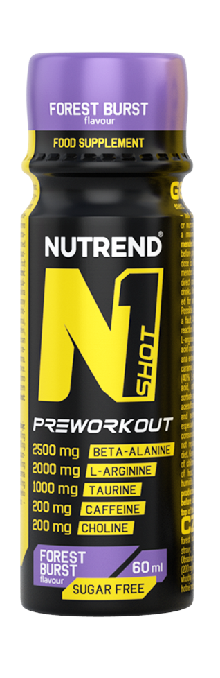 Pre-Workout Shot, Nutrend, N1 Pre Workout, 60ml