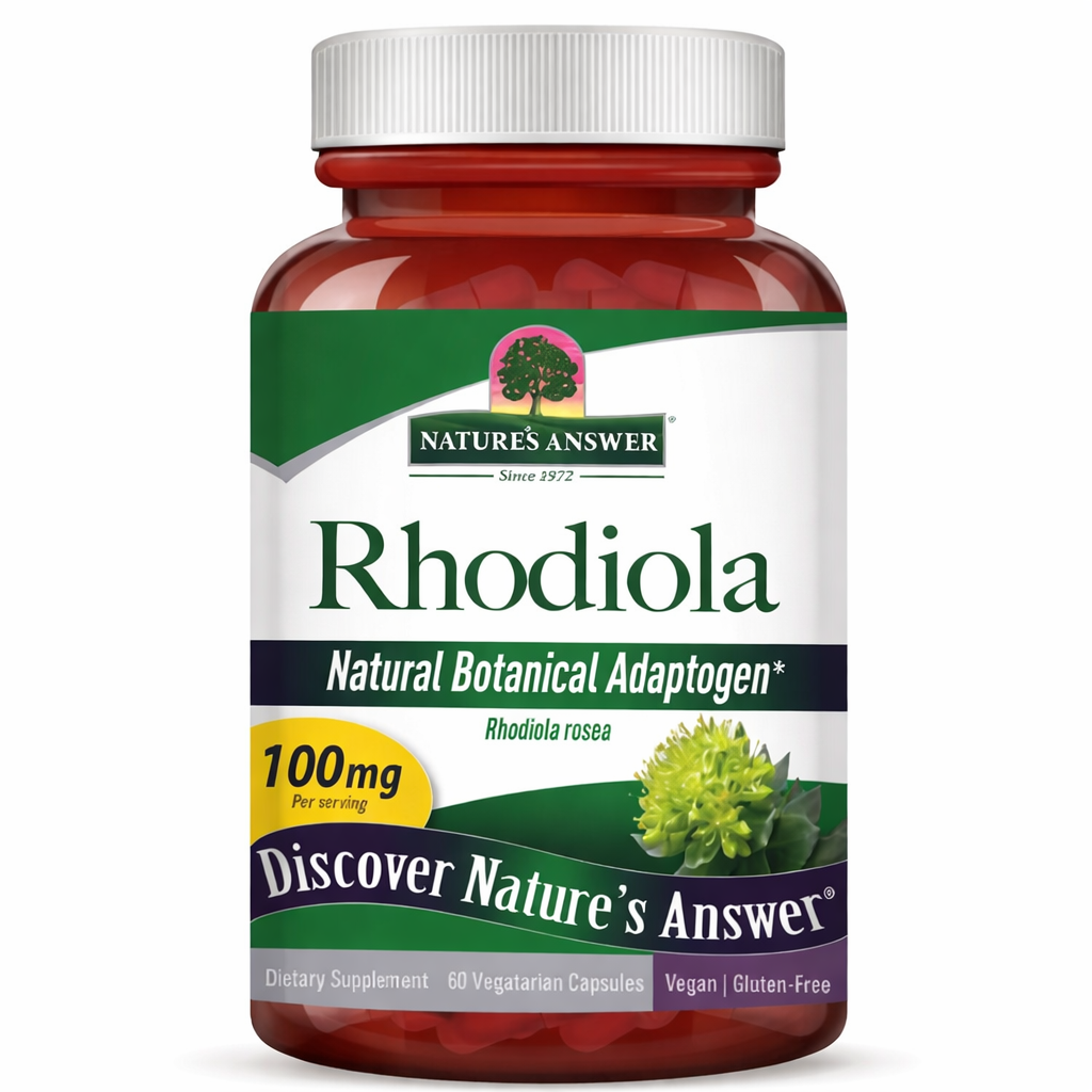Adaptogen Botanic Natural, Nature's Answer, Rhodiola Rosea, 60 Capsule