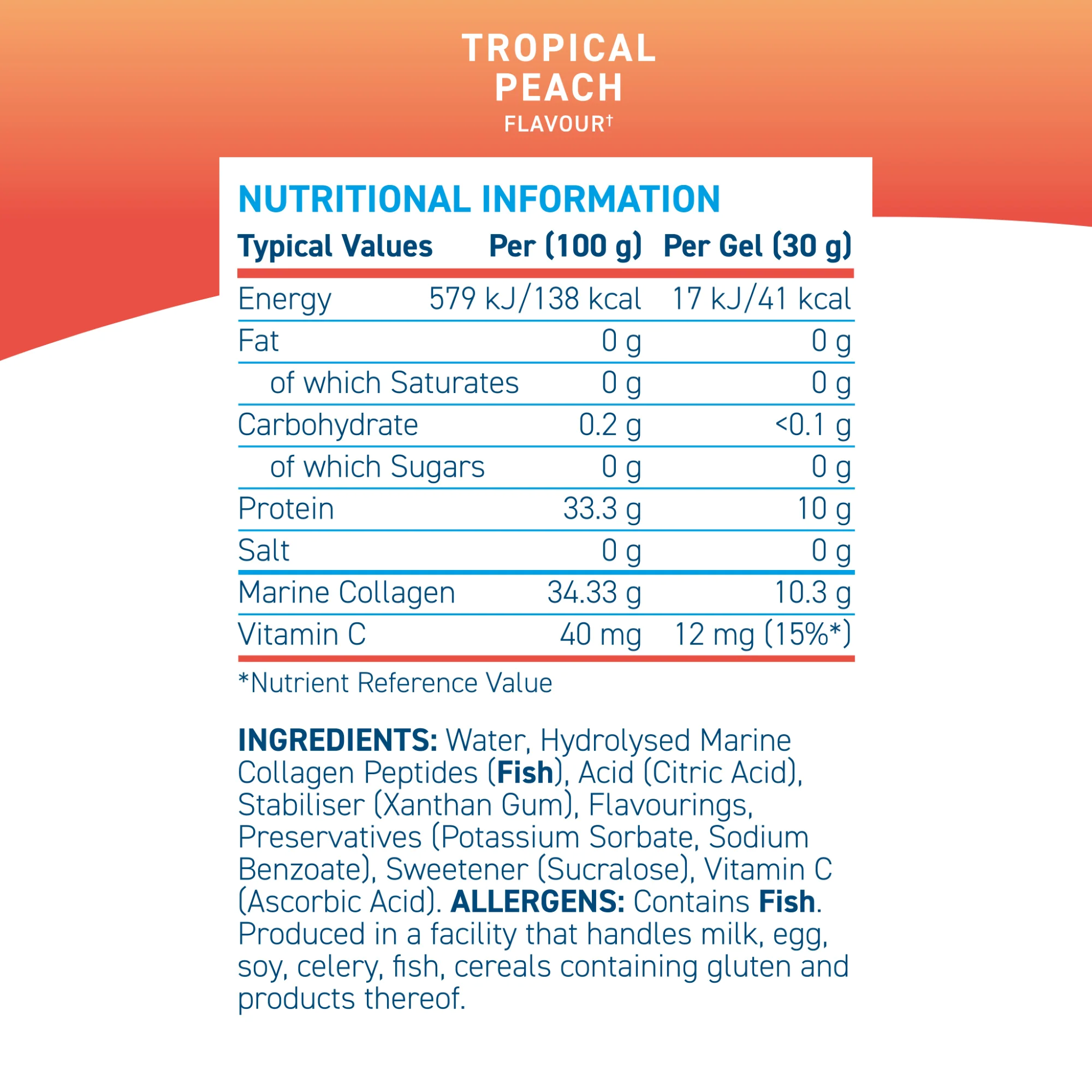 Colagen Marin, Applied Nutrition, Liquid Marine Collagen, 10x30g