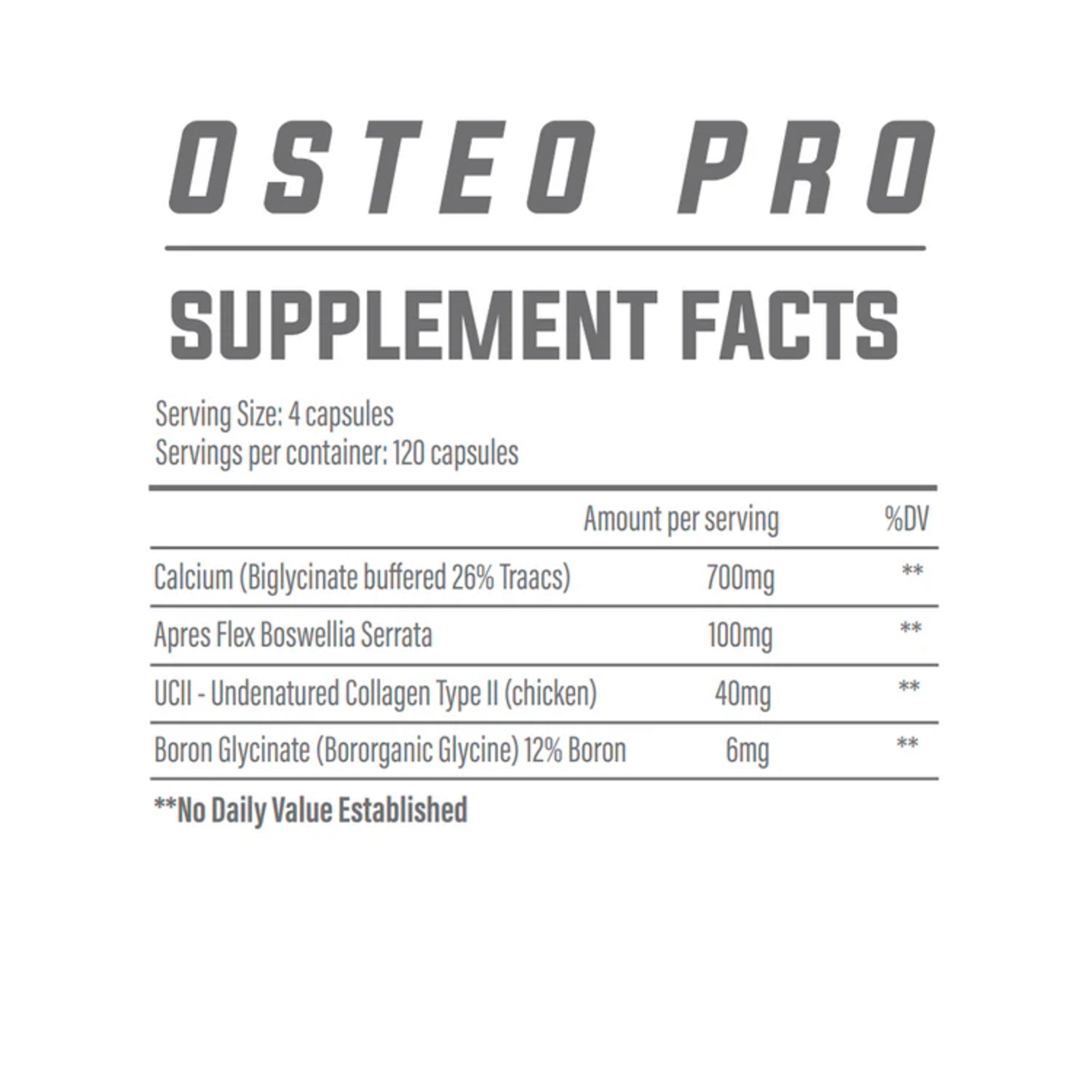 Supliment pentru Articulatii, Trained by JP, Osteo Pro, 120 Capsule EXP: 12/2024