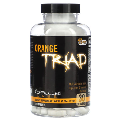 Complex Vitamine si Minerale, Controlled Labs, Orange Triad, 180 Tablete