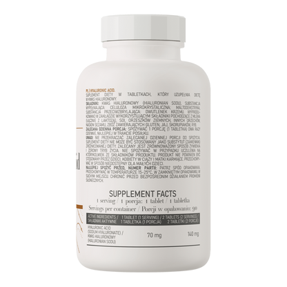 Acid Hialuronic, OstroVit, Hyaluronic Acid, 90 Tablete