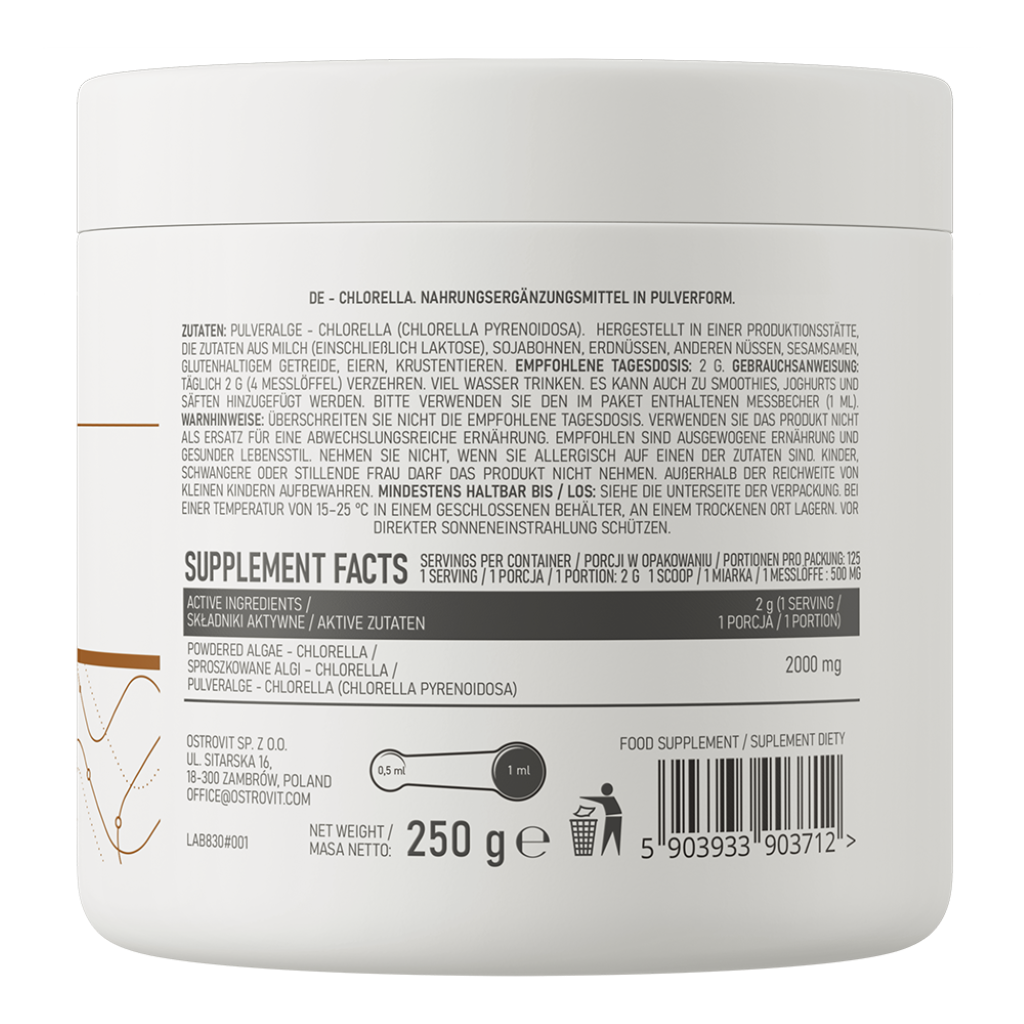 Chlorella, OstroVit, Chlorella, 250g