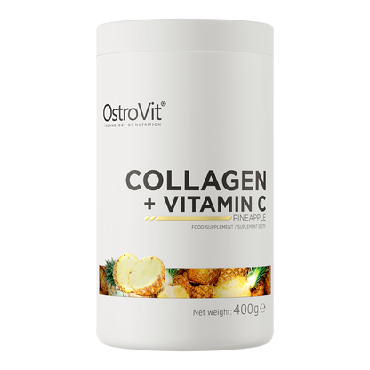Colagen Pudra, OstroVit, Collagen + Vitamin C, 400g