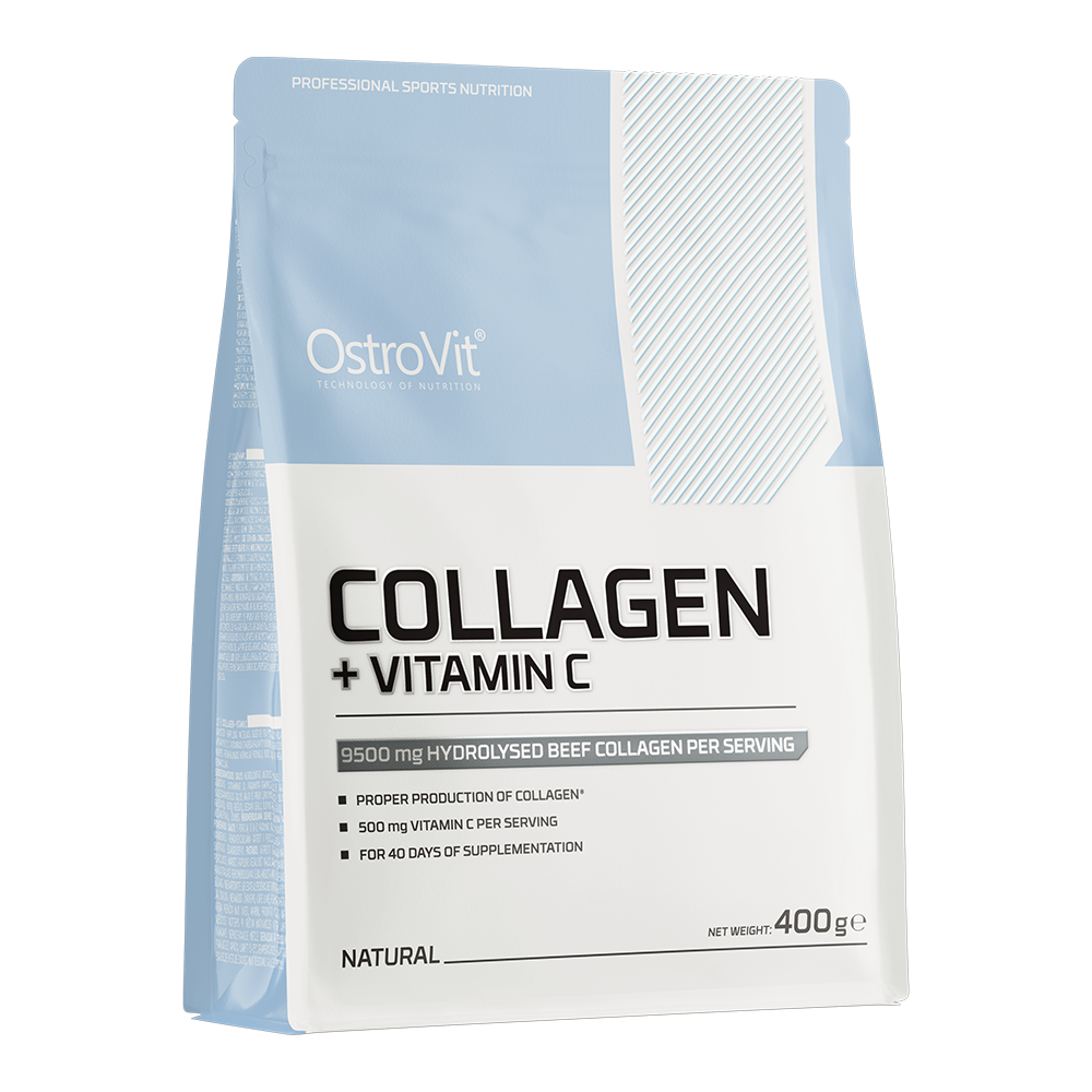 Colagen Pudra, OstroVit, Collagen + Vitamin C, 400g
