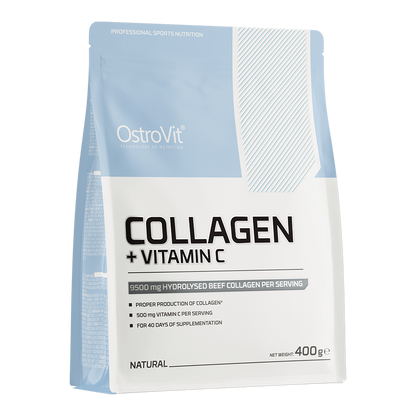 Colagen Pudra, OstroVit, Collagen + Vitamin C, 400g