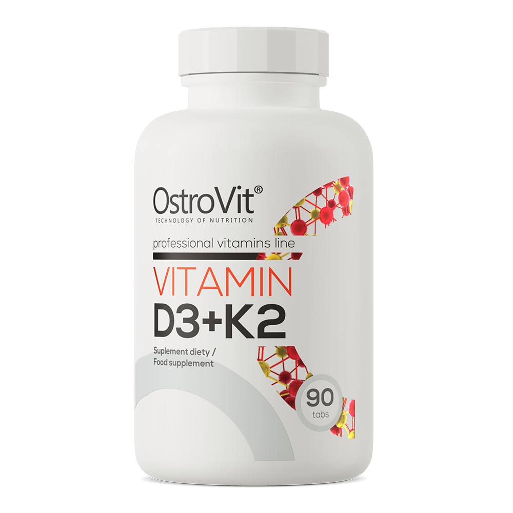 Vitamina D3 + K2, OstroVit, Vitamin D3 + K2, 90 Tablete