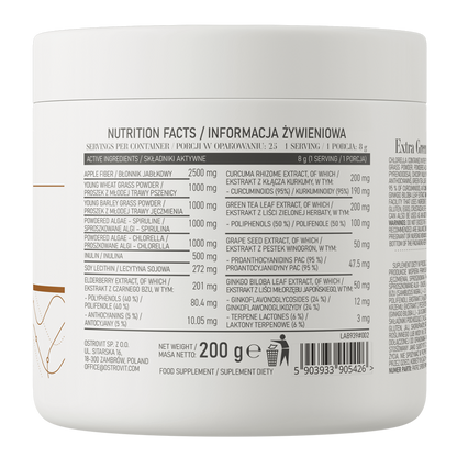 Greens, OstroVit, Extra Green Detox, 200g