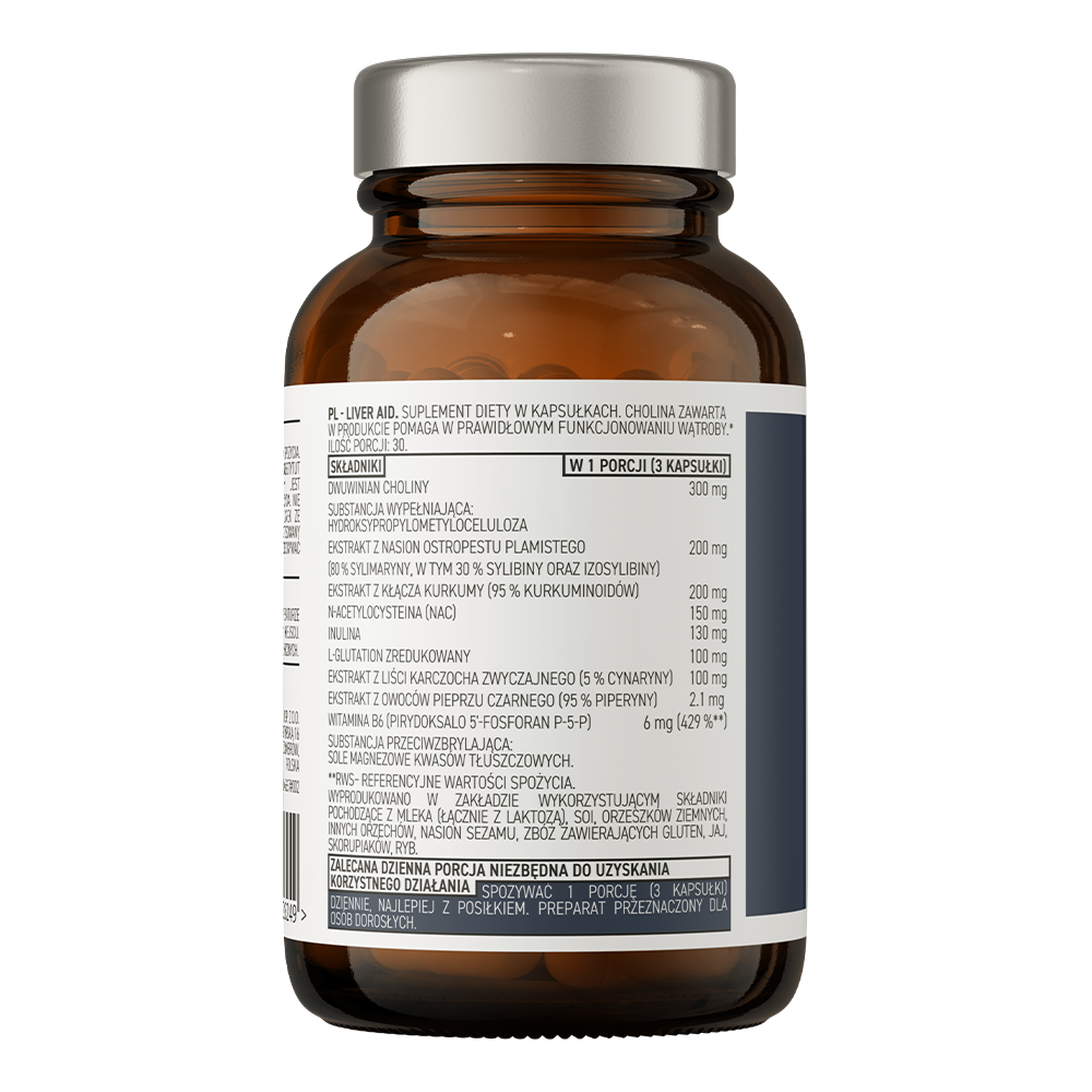 Supliment pentru Sanatatea Ficatului, OstroVit, Liver Aid, 90 Capsule