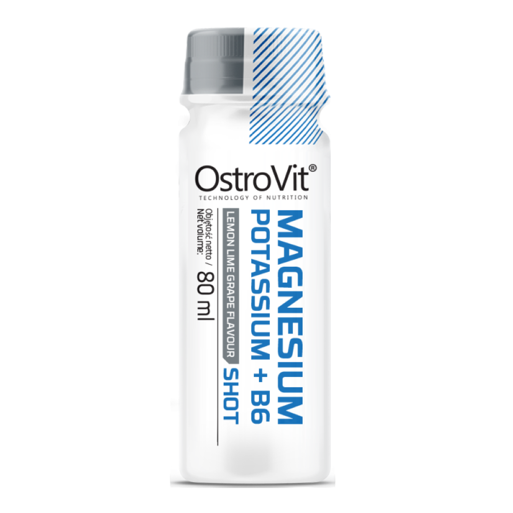 Magneziu, Potasiu + Vitamina B6, OstroVit, Magnesium, Potassium + B6, 80ml