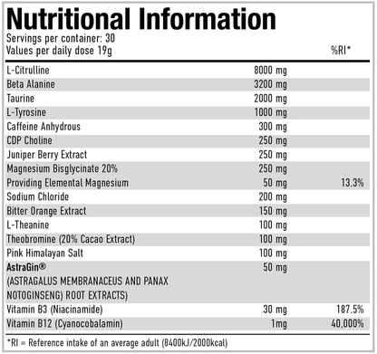 Pre-Workout, Per4m, PRE Advanced Formula, 570g